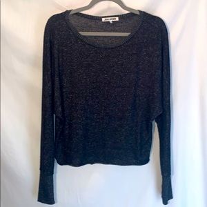 JOAH BROWN slouchy sweater charcoal Gray M